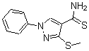 CAS#: 175203-73-3， 3-(Methylthio)-1-Phenyl-1H-Pyrazole-4-Carbothioamide