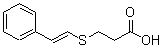结构式 CAS# 175205-21-7, 3-[(2-苯乙烯基)硫代]-丙酸