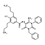 CAS#: 176370-49-3， N-(6-Amino-3-Benzyl-2,4-Dioxo-1-Phenyl-1,2,3,4-Tetrahydro-5-Pyrimidinyl)-3,5-Dibutyl-4-Hydroxybenzamide