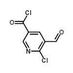 CAS#: 176433-64-0， 6-Chloro-5-Formylnicotinoyl Chloride