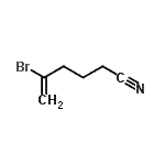 结构式 CAS# 177170-83-1, 5-溴-5-己烯腈