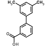 结构式 CAS# 177734-84-8, 3',5'-二甲基-3-联苯基羧酸