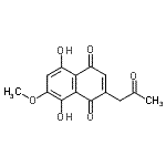 CAS#: 17790-94-2， 5,8-Dihydroxy-7-Methoxy-2-(2-Oxopropyl)-1,4-Naphthoquinone