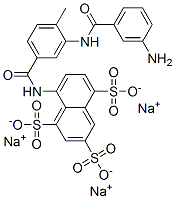 CAS 登录号：17804-51-2， 8-[[3-[(3-氨基苯甲酰)氨基]-4-甲基苯甲酰]氨基]萘-1,3,5-三磺酸三钠盐