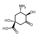 CAS#: 178948-65-7， (1R,3S,4R)-3-Amino-1,4-Dihydroxy-5-Oxocyclohexanecarboxylic Acid