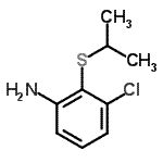 结构式 CAS# 179104-32-6, 3-氯-2-(异丙基硫基)苯胺