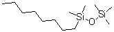 structure of CAS# 180006-15-9, 1,1,1,3,3-Pentamethyl-3-Octyl-Disiloxane;N-Octylpentamethyldisiloxane,97%;N-OCTYLPENTAMETHYLDISILOXANE;Octylpentamethyldisiloxane