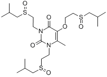 CAS#: 180274-08-2， 6-Methyl-5-[2-(2-Methylpropylsulfinyl)Ethoxy]-1,3-Bis[2-(2-Methylpropylsulfinyl)Ethyl]Pyrimidine-2,4-Dione
