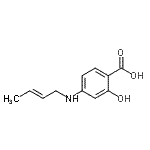 CAS#: 180633-25-4， 4-[(2E)-2-Buten-1-Ylamino]-2-Hydroxybenzoic Acid