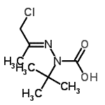 CAS#: 181265-34-9， (2E)-2-(1-Chloro-2-Propanylidene)-1-(2-Methyl-2-Propanyl)Hydrazinecarboxylic Acid