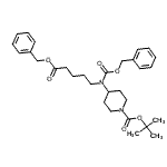 CAS#: 181629-57-2， 2-Methyl-2-Propanyl 4-{[(Benzyloxy)Carbonyl][5-(Benzyloxy)-5-Oxopentyl]Amino}-1-Piperidinecarboxylate