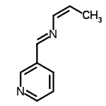CAS 登录号：183864-41-7， (E)-N-[(1Z)-1-丙烯-1-基]-1-(3-吡啶基)甲亚胺