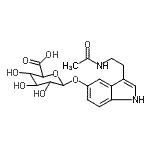 CAS#: 18430-06-3， 3-(2-Acetamidoethyl)-1H-indol-5-yl hexopyranosiduronic acid