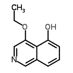 CAS 登录号：185437-32-5， 4-乙氧基-5-异喹啉醇