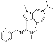 CAS#: 186086-10-2， N,N,3,8-Tetramethyl-5-Propan-2-Yl-N'-(Pyridin-2-Ylmethyl)Azulene-1-Carboximidamide