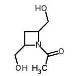 CAS 登录号：186752-07-8， 1-[2,4-二(羟基甲基)-1-氮杂环丁基]乙酮