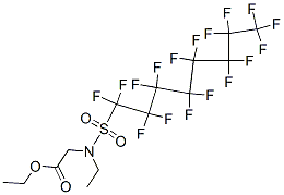 CAS 登录号：1869-77-8， N-乙基-N-[(十七氟辛基)磺酰基]甘氨酸乙酯