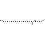 structure of CAS# 18704-66-0, N-(3-Hydroxypropyl)Hexadecanamide;Hexadecanoic acid (3-hydroxy-propyl)-amide;P-1090