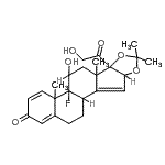 CAS#: 1893-84-1， 4B-Fluoro-6B-Glycoloyl-5-Hydroxy-4A,6A,8,8-Tetramethyl-4A,4B,5,6,6A,6B,9A,10B,11,12-Decahydro-2H-Naphtho[2',1':4,5]Indeno[1,2-d][1,3]Dioxol-2-One