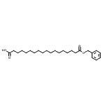 结构式 CAS# 189625-51-2, 18-(苄氧基)-18-氧代十八烷酸