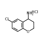结构式 CAS# 191608-09-0, 6-氯色满-4-胺盐酸盐