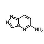 结构式 CAS# 19195-46-1, [1,2,4]三唑并[4,3-b]哒嗪-6-胺