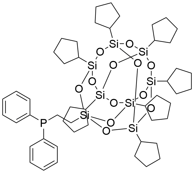 CAS 登录号：193404-80-7， 1-[2-(二苯基膦基)乙基]-3,5,7,9,11,13,15-七环戊基五环[9.5.1.13,9.15,15.17,13]八硅氧烷