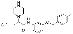 CAS#: 19644-91-8， N-[3-[(4-Methylphenyl)Methoxy]Phenyl]-2-Piperazin-1-Yl-Propanamide Hydrochloride