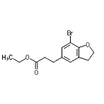 CAS#: 196597-67-8， Ethyl 3-(7-Bromo-2,3-Dihydro-1-Benzofuran-5-Yl)Propanoate