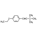 CAS 登录号：196599-73-2， [(4-乙氧基苯基)乙炔基](三甲基)硅烷