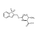 结构式 CAS# 197245-17-3, N-{[(1,1-二氧代-1-苯并噻吩-2-基)甲氧基]羰基}-L-缬氨酸