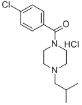 CAS 登录号：19729-91-0， 1-(4-氯苯甲酰基)-4-异丁基哌嗪盐酸盐
