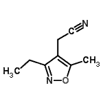CAS 登录号：197310-97-7， (3-乙基-5-甲基-1,2-恶唑-4-基)乙腈