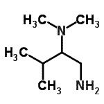结构式 CAS# 19764-61-5, N<sup>2</sup>,N<sup>2</sup>,3-三甲基-1,2-丁烷二胺