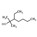 结构式 CAS# 19780-59-7, 3-乙基-2-甲基-2-庚醇