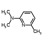 结构式 CAS# 199273-62-6, N,N,6-三甲基-2-吡啶胺