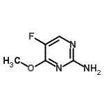 结构式 CAS# 1993-74-4, 5-氟-4-甲氧基-2-嘧啶胺