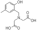 CAS#: 19938-33-1， 2,2'-[(2-Hydroxy-5-Methylbenzyl)Imino]Diacetic Acid