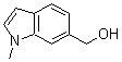 结构式 CAS# 199590-00-6, 1-甲基-1H-吲哚-6-甲醇