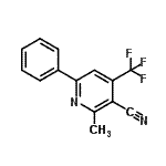 CAS#: 200879-63-6， 2-Methyl-6-Phenyl-4-(Trifluoromethyl)Nicotinonitrile