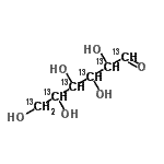 结构式 CAS# 201417-01-8, (<sup>13</sup>C<sub>6</sub>)己糖