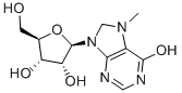 CAS#: 20245-33-4， 9-[(3R,4S,5R)-3,4-Dihydroxy-5-(Hydroxymethyl)Oxolan-2-Yl]-7-Methyl-3H-Purin-9-Ium-6-One