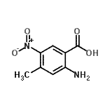 CAS 登录号：204254-68-2， 2-氨基-4-甲基-5-硝基苯甲酸