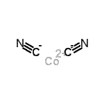 结构式 CAS# 20427-11-6, 钴(2+)二氰化物