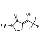 CAS#: 204448-78-2， (3Z)-1-Methyl-3-(2,2,2-Trifluoro-1-Hydroxyethylidene)-2-Pyrrolidinone