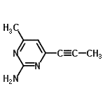CAS#: 204571-54-0， 4-Methyl-6-(1-Propyn-1-Yl)-2-Pyrimidinamine