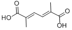 结构式 CAS# 20514-41-4, (E,E)-2,5-二甲基-2,4-己二烯二酸