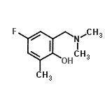 CAS#: 2062-47-7， 2-[(Dimethylamino)Methyl]-4-Fluoro-6-Methylphenol