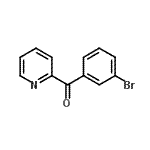 结构式 CAS# 206357-82-6, (3-溴苯基)(2-吡啶基)甲酮