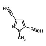 CAS#: 20668-15-9， 3,5-Diethynyl-1-Methyl-1H-Pyrazole